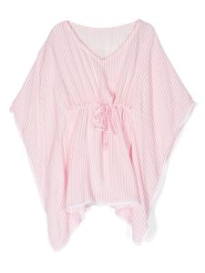 Lapin House blouse rayée à manches chauve-souris - Rose