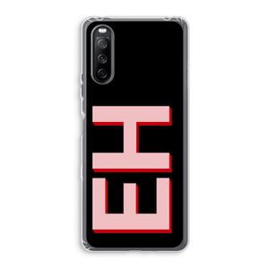 Monogram: Sony Xperia 10 III Transparant Hoesje