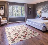 Vinyl vloerkleed Bloemen en planten Herfstblad patroon