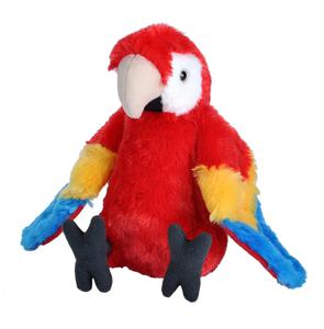 Pluche knuffel Rode Papegaai van 20 cm   -