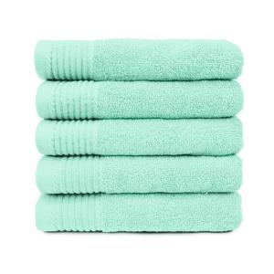 The One Badhanddoek Deluxe 70x140 550 gram Mint (5 stuks)