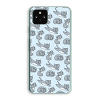 Poezen: Google Pixel 5a 5G Transparant Hoesje Poezen: Google Pixel 5a 5G Transparant Hoesje