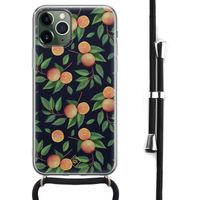 iPhone 11 Pro hoesje met koord - Crossbody - Orange lemonade