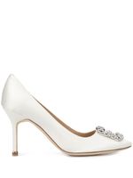 Manolo Blahnik escarpins Hangisi - Blanc