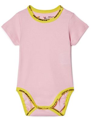 Off-White Kids body à logo Industrial - Rose