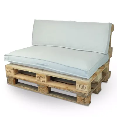 Palletkussenset Luana - lichtgrijs