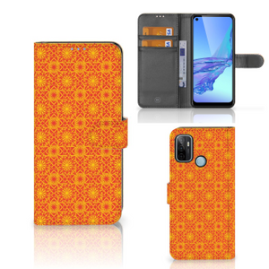 OPPO A53 | OPPO A53s Telefoon Hoesje Batik Oranje