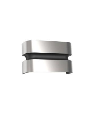 Buitenlamp zilver staal Lutec &apos;Maya&apos; design 3000k led 14,5W 10 cm