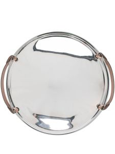 Ralph Lauren Home plateau Wyatt à design rond - Argent
