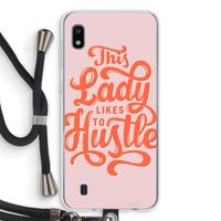 Hustle Lady: Samsung Galaxy A10 Transparant Hoesje met koord