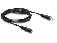 DeLOCK 84002 3m 3.5mm male/female Zwart audio kabel - thumbnail