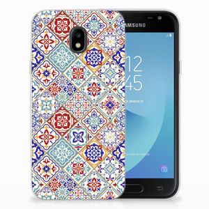 Samsung Galaxy J3 2017 TPU Siliconen Hoesje Tiles Color