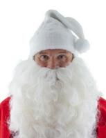 Kerstmuts wit pluche