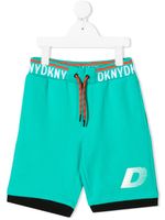 Dkny Kids short à bande logo - Vert