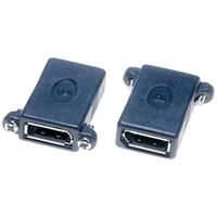 Lyndahl LKPA019 DisplayPort Adapter [1x DisplayPort bus - 1x DisplayPort bus] Zwart - thumbnail