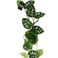 Kunstplant / bladeren deco slinger - Gatenplant - groen - 120 cm - planten guirlandes