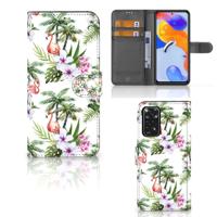 Xiaomi Redmi Note 11 Pro 5G/4G | Telefoonhoesje | Met pasjeshouder | Flamingo Palms