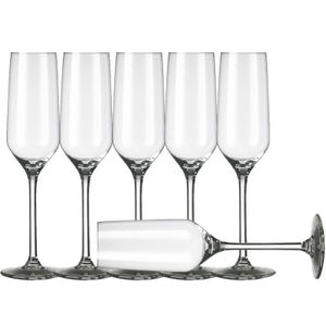 6x Champagneglazen/flutes Carre 22 cl