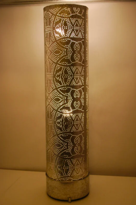 Vloerlamp Ameera vintage zilver in 3 maten