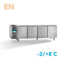 Dieptekoelwerkbank | 4 deurs EN | zonder werkblad | remote