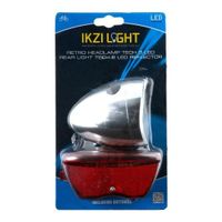 IKZI Verlichtingset Retro led batterij zilver/rood