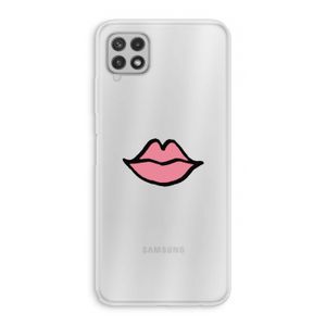Kusje: Samsung Galaxy A22 4G Transparant Hoesje