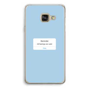 Reminder: Samsung A3 (2017) Transparant Hoesje
