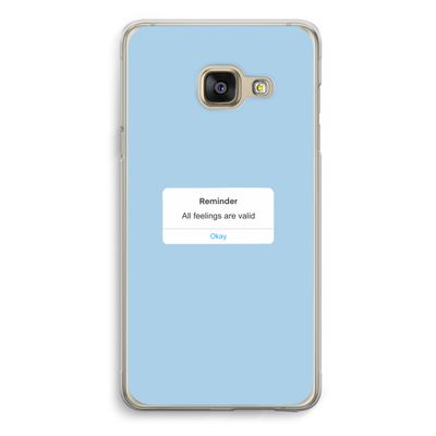 Reminder: Samsung A3 (2017) Transparant Hoesje