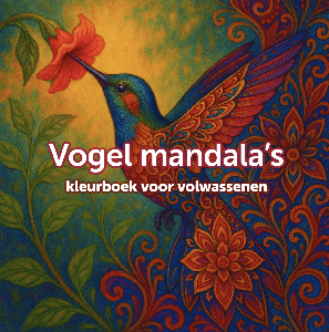 Mandala vogel kleurboek voor volwassenen