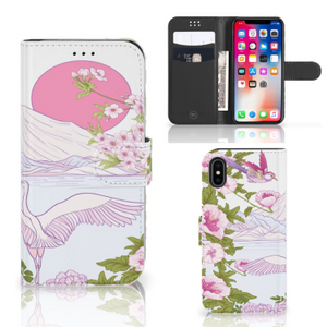 Apple iPhone X | Xs Telefoonhoesje met Pasjes Bird Standing