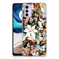 TPU Case voor Motorola Moto G42 Dark Flowers