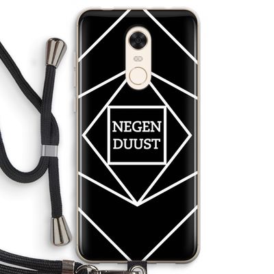 Negenduust geometrisch: Xiaomi Redmi 5 Transparant Hoesje met koord