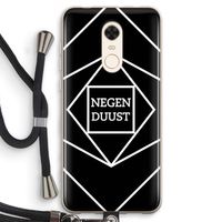 Negenduust geometrisch: Xiaomi Redmi 5 Transparant Hoesje met koord