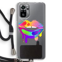 Lip Palette: Xiaomi Redmi Note 10S Transparant Hoesje met koord