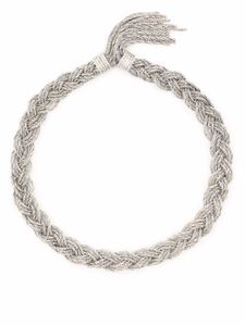 Aurelie Bidermann collier Miki à design tressé - Argent