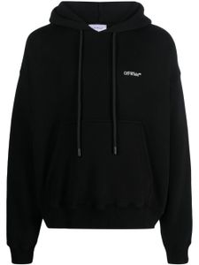 Off-White hoodie en coton à imprimé Scratch Arrow - Noir