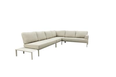 Qopps Alfie lounge hoek met zijtafel Latte light