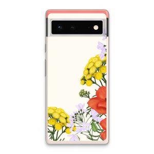 Wilde bloemen: Google Pixel 6 Transparant Hoesje