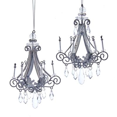 Ornament metaal chandelier l15cm - Kurt s adler