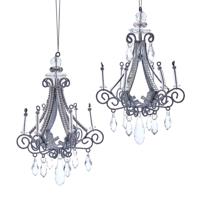Ornament metaal chandelier l15cm - Kurt s adler
