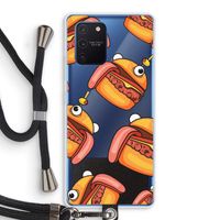 Hamburger: Samsung Galaxy Note 10 Lite Transparant Hoesje met koord