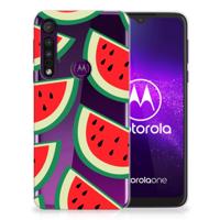 Motorola One Macro | Siliconen Case | Watermelons