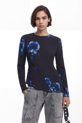 Asymmetrische blouse - BLACK - M