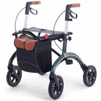 SALJOL Carbon rollator (5 kg) | Britisch racing green | Zachte banden | Lichtgewicht | Gesloten tas | 4058789009031 SALJOL Carbon rollator (5 kg) | Britisch racing green | Zachte banden | Lichtgewicht | Gesloten tas | 4058789009031
