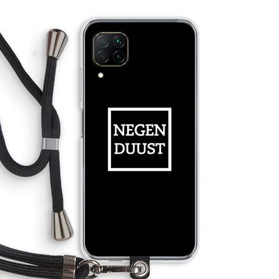 Negenduust black: Huawei P40 Lite Transparant Hoesje met koord