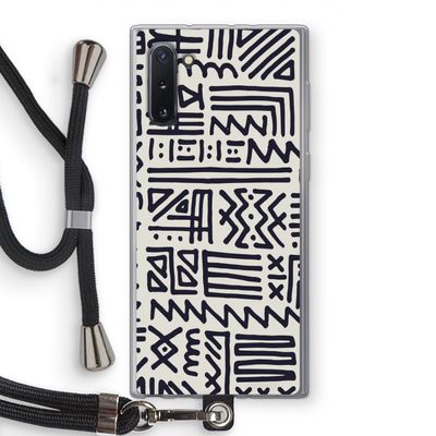 Marrakech print: Samsung Galaxy Note 10 Transparant Hoesje met koord
