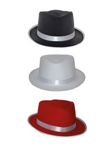 Gangster hoed diverse kleuren