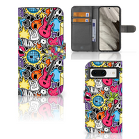 Google Pixel 8 Wallet Case met Pasjes Punk Rock