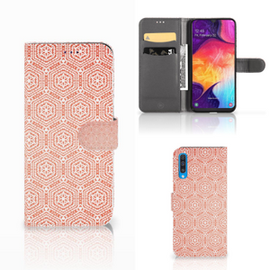 Samsung Galaxy A50 Telefoon Hoesje Pattern Orange