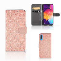 Samsung Galaxy A50 Telefoon Hoesje Pattern Orange - thumbnail